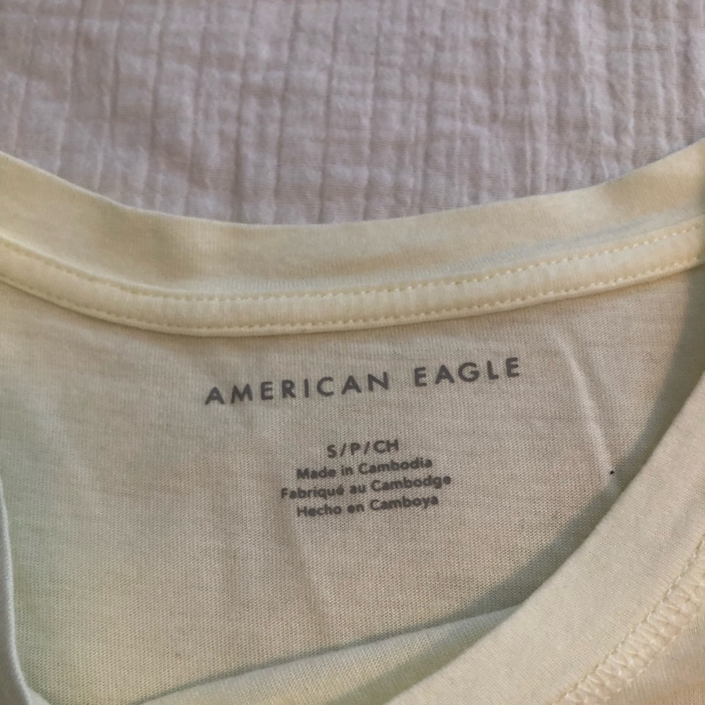 AE Cream Twist Front Baby Tee - Picture 4 of 7